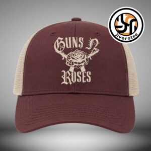 Guns N’ Roses 2026 Father’s Day Vintage Maroon Trucker Hat