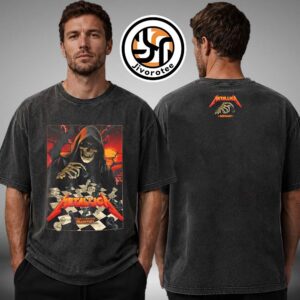 Metallica M72 Frankfurt 2026 Pop Up Shop Merch At Deutsche Bank Park In Frankfurt Germany On 22nd And 24th May 2026 Two Sides Acid Wash Tee
