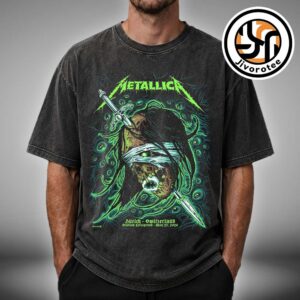 Metallica M72 Zurich Limited Pop-up Shop Poster For Zurich Switzerland At Stadion Letzigrund On May 27 2026 Art By Mark Richards Acid Washed Tee