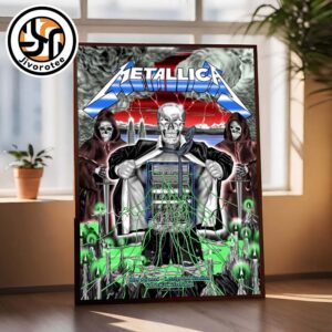 Metallica M72 Zurich Switzerland 2026 Pop-Up Shop Poster At Letzigrund Stadion Art By Luca Shenardi Canvas Wall Art